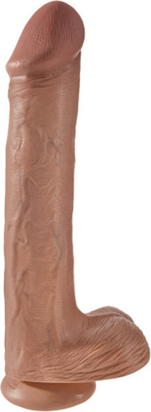 King Cock With Balls Tan 33 cm