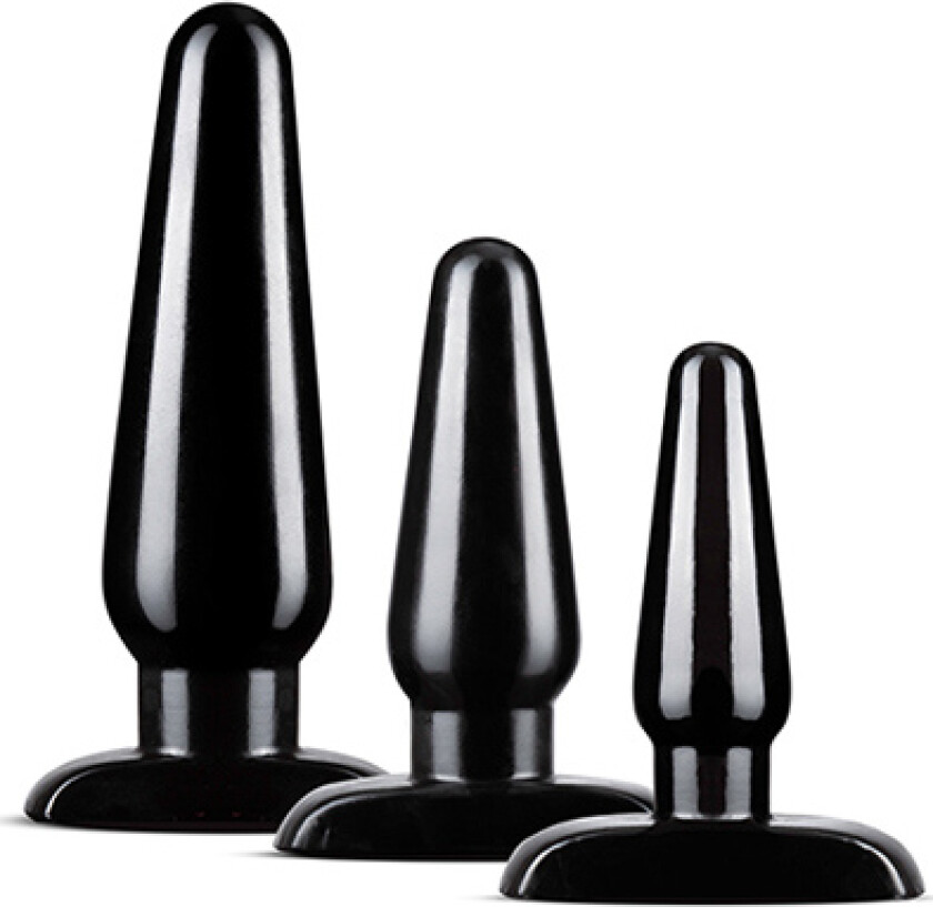 Anal Adventures Basic Plug Kit Black