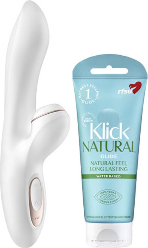Bilde av Satisfyer Pro G-Spot Rabbit + Klick Natural Glide 100 ml