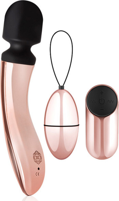 Rosy Gold Wand + Vibrating Egg