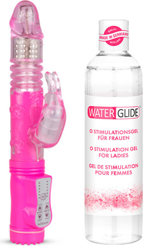 Rabbitvibrator + Orgasm Glidmedel 300ml
