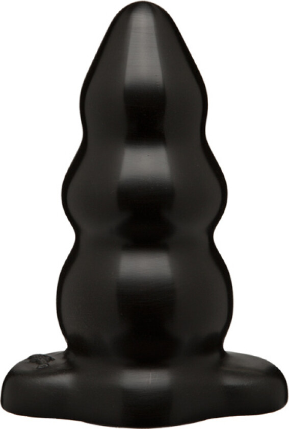 The Classics Triple Ripple Butt Plug Large Black