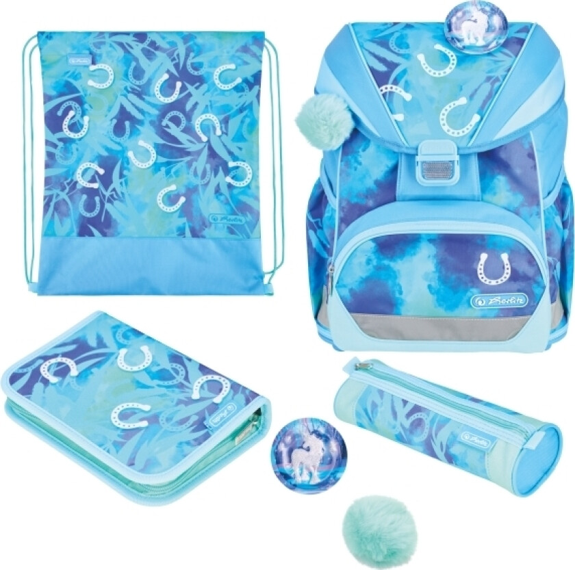 Ultralight Xl Plus Lucky Horse, Pennal, Pencil Pouch, Skolesekk, Sportsbag, Jente, Barneskole, Ryggsekk, 22 L, Forlomme, Sidelomme