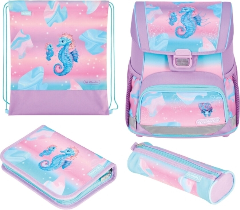 Loop Plus Ocean Lights, Pennal, Pencil Pouch, Skolesekk, Sportsbag, Jente, Barneskole, Ryggsekk, 17 L, Forlomme, Sidelomme