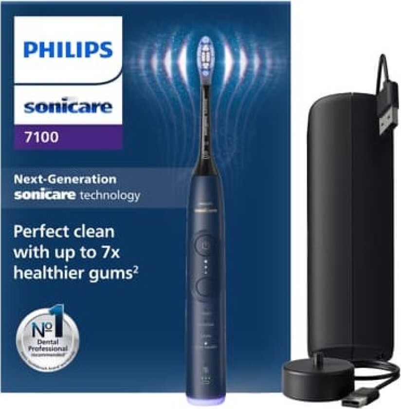 Sonicare Series 7100 elektrisk tannbørste HX7423/09 (Navy Blue)