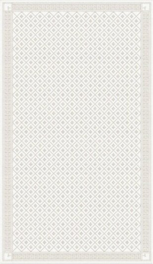 Åttebladrose bordduk 150x200 cm beige