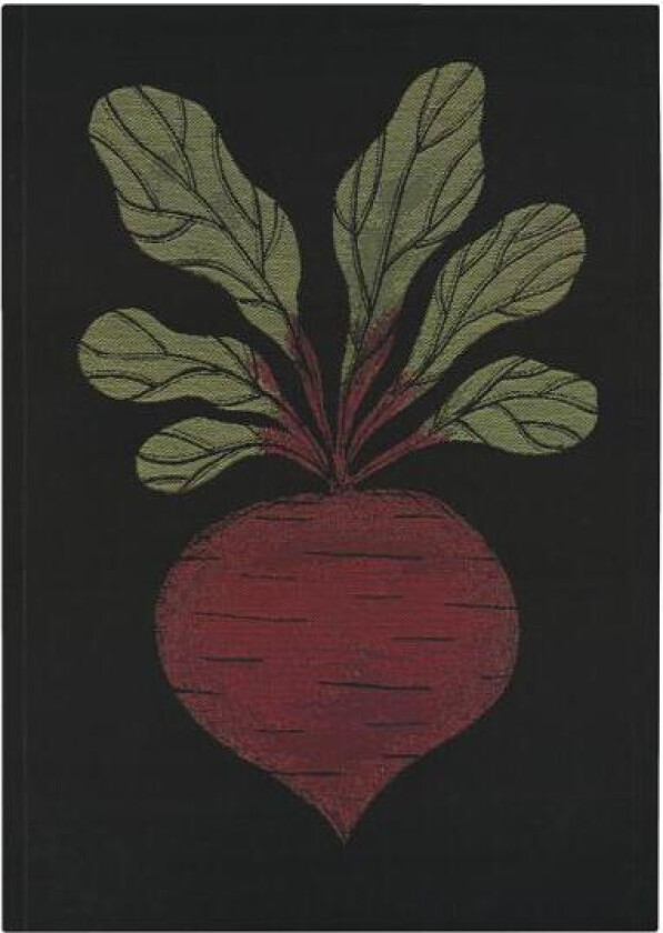 Kjøkkenhåndkle rødbete 35x50 cm svart