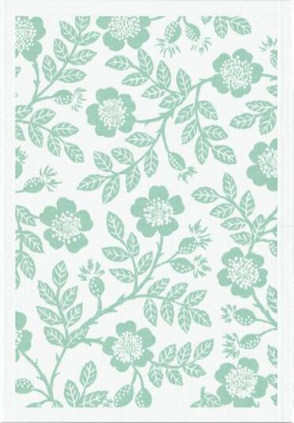 Nyponros kjøkkenhåndkle 35x50 cm grønn