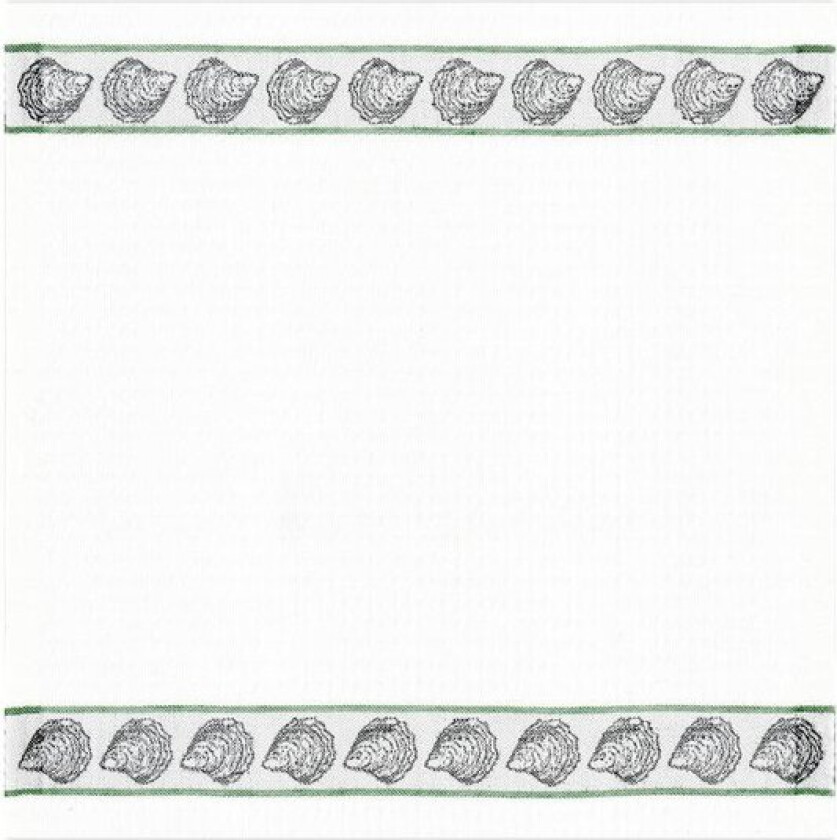 Ostronband serviett 35x35 cm grå