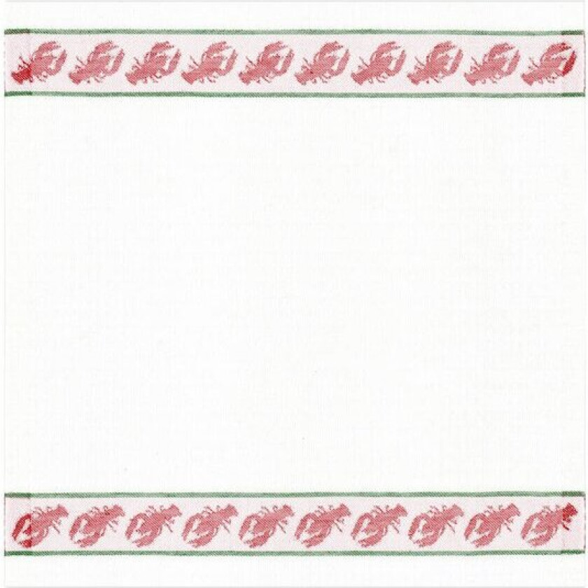 Kräftband serviett 35x35 cm rød