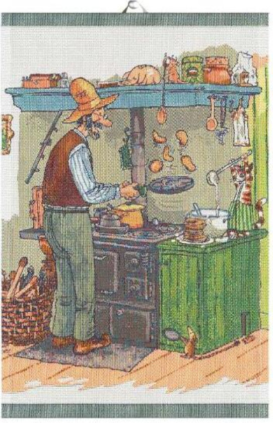 Pettson & Findus kjøkkenhåndkle pannekaker 40x60 cm