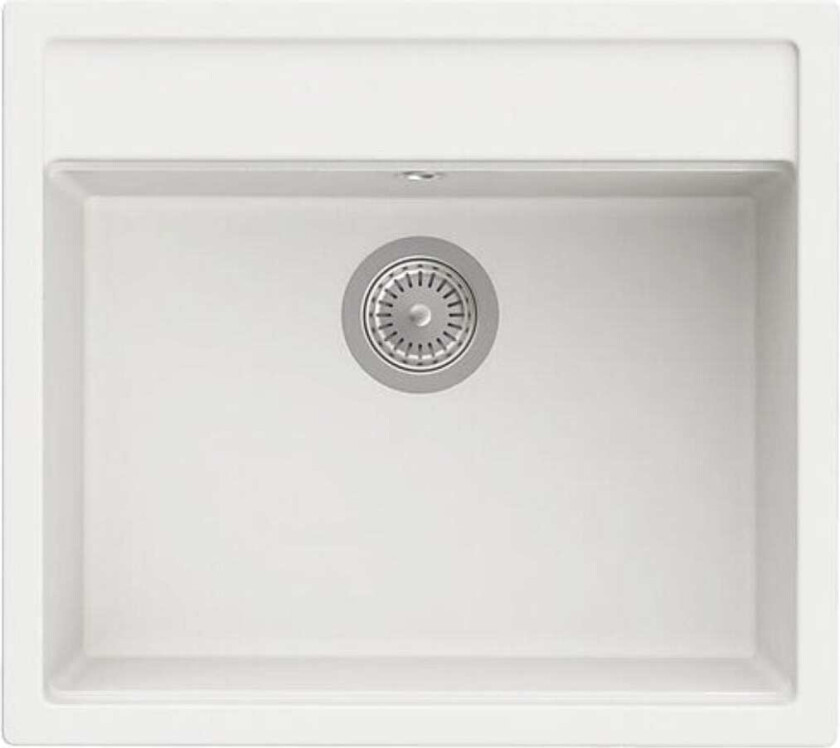 Helsinki Quarzex Kjøkkenvask Hvit / 51.5 cm