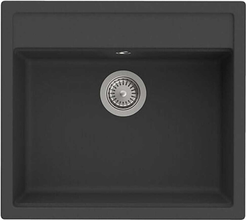 Helsinki Quarzex Kjøkkenvask Svart / 51.5 cm