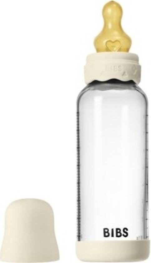 Bibs Boheme Glass Babyflaske, 240 Ml, Latex