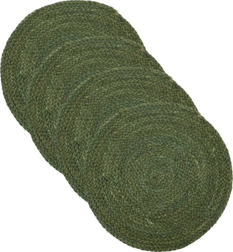 Circle bordbrikke 38 cm, grønn/natur