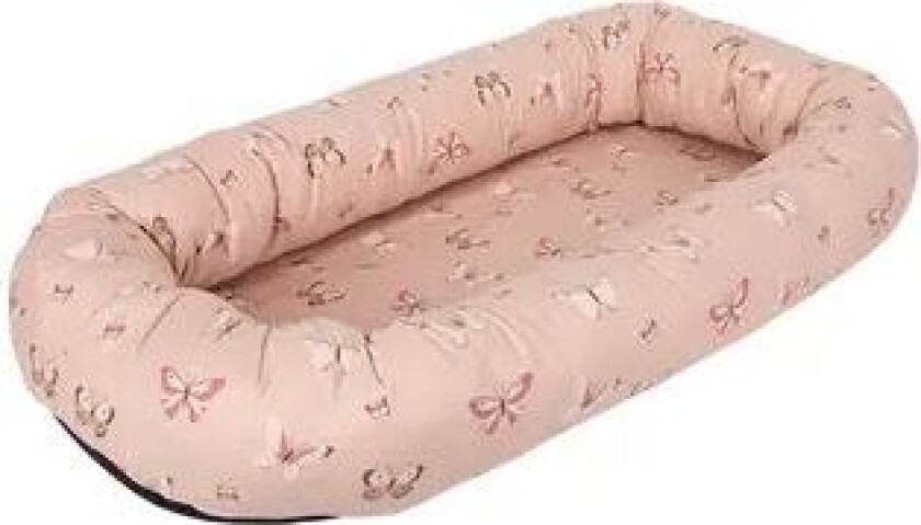 Babynest - Rosa - Butterflies - En komfortabel og sikker soveplass for babyen -