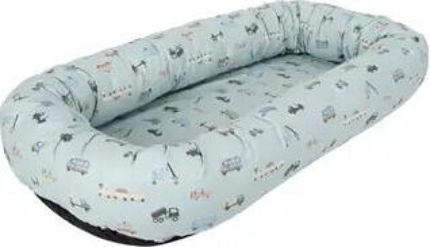 Babynest - Light blue - Cars - En komfortabel og sikker soveplass for babyen -