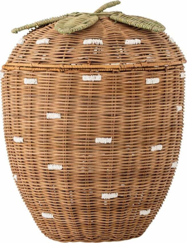 MINI Pelino Oppbevaringskurv med Lokk, Brun - Kurver - Rotting