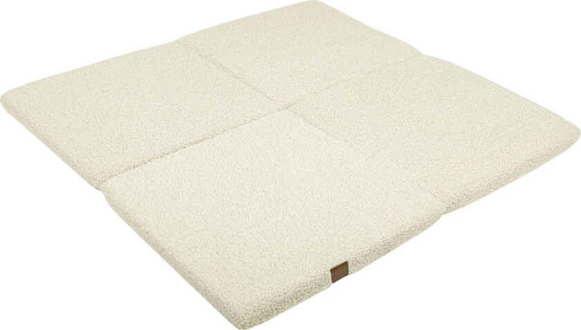 Bilde av Meowbaby Bearly Leketeppe Square, Cream - Tekstiler - 100% Polyester