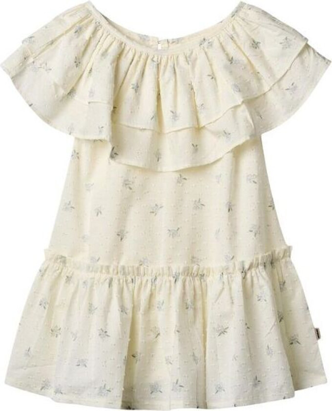 Bitten kjole til barn, flowers