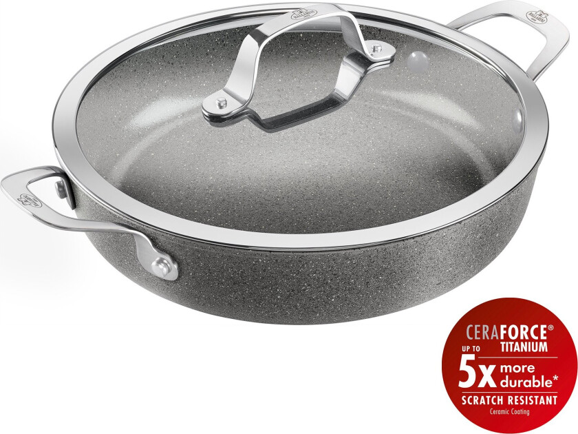 Salina Ceramic Serving Pan with Lid - no-color - 28 cm