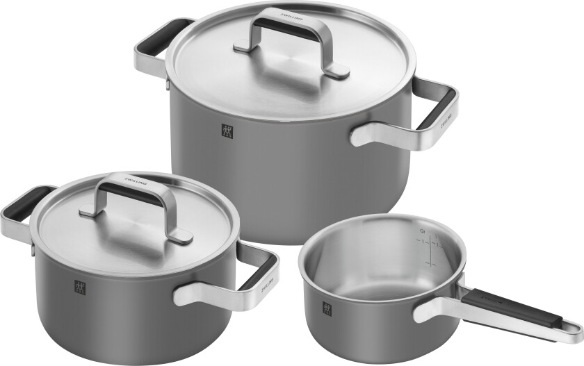 Pure Pots and pans set - Gray - 3-pcs