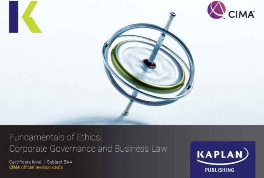 BA4 FUNDAMENTALS OF ETHICS, CORPORATE GOVERNANCE AND BUSINESS LAW REVISION CARDS