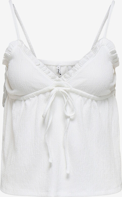 Topp onlHillary S/L Singlet CS OX Jrs - Hvit