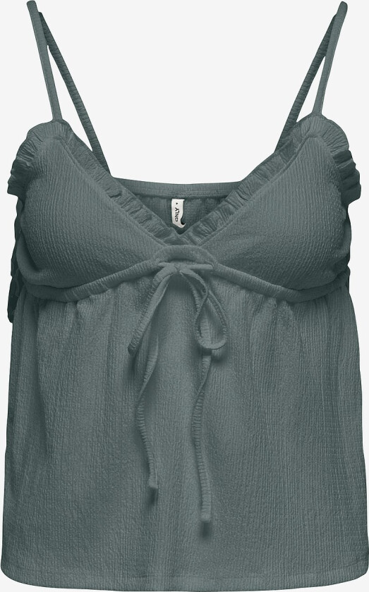 Topp onlHillary S/L Singlet CS OX Jrs - Grønn