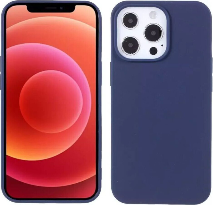 iPhone 13 Pro Fleksibelt TPU Deksel - Blå