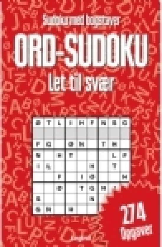 Ord-sudoku - Sudoku med bogstaver | Språk: Dansk