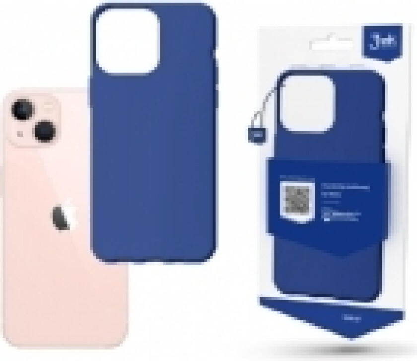 iPhone 14-deksel fra 3mk Matt Case-serien - blå