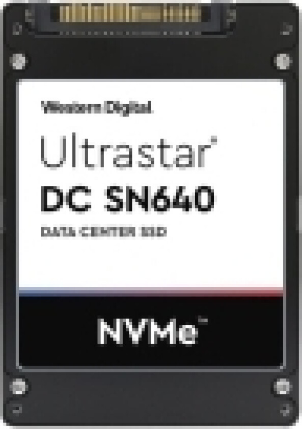 WD Ultrastar DC SN640 WUS4CB038D7P3E3 - SSD - 3840 GB - intern - 2,5 - U.2 PCIe 3.1 x4 (NVMe) - 256-bit AES