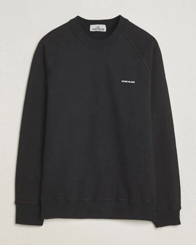 Heavy Cotton Fleece Sweatshirt Black