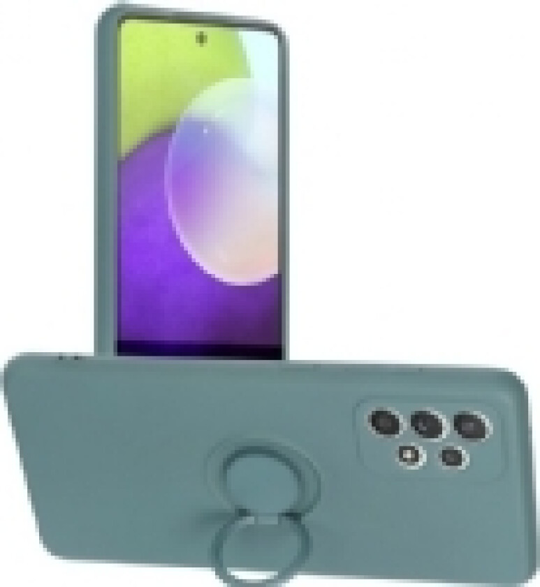 SILIKONRING-deksel for SAMSUNG Galaxy A52 5G / A52 LTE ( 4G ) / A52S grønn