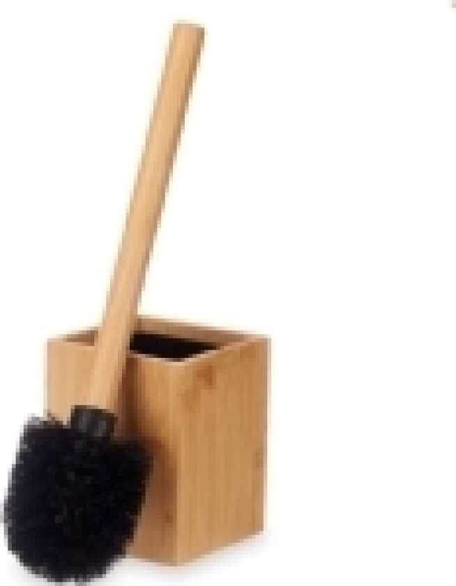 Berilo Toalettbørste i bambusbeholder, 10 x 10 x 36 cm