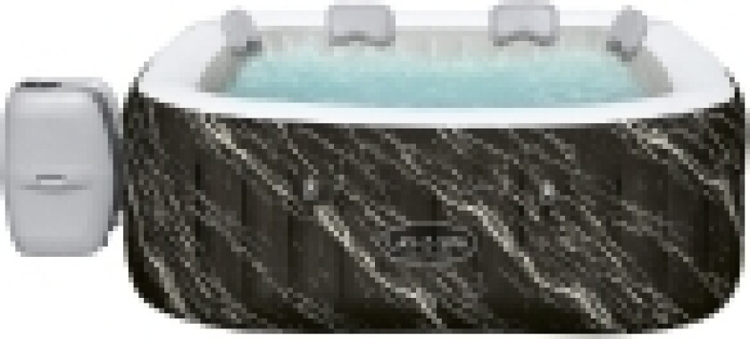 Lay-Z-Spa 6001F, 778 l, 6 person(er), firkant, Boble/Jet massasjebad, ABS, Polyetylentereftalat (PET), Polyvinylklorid (PVC), Sort, Hvit