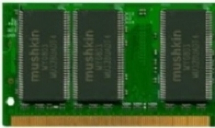 Mushkin 512 MB PC2100 DDR SODIMM, 0,5 GB, 1 x 0.5 GB, DDR, 266 MHz, Grønn