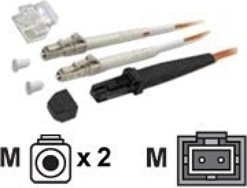 EFB-Elektronik ECOFIBER - Nettverkskabel - LC multimodus (hann) til MT-RJ multimode (hann) - 1 m. - fiberoptikk - 50 / 125 my - OM3 - turkis