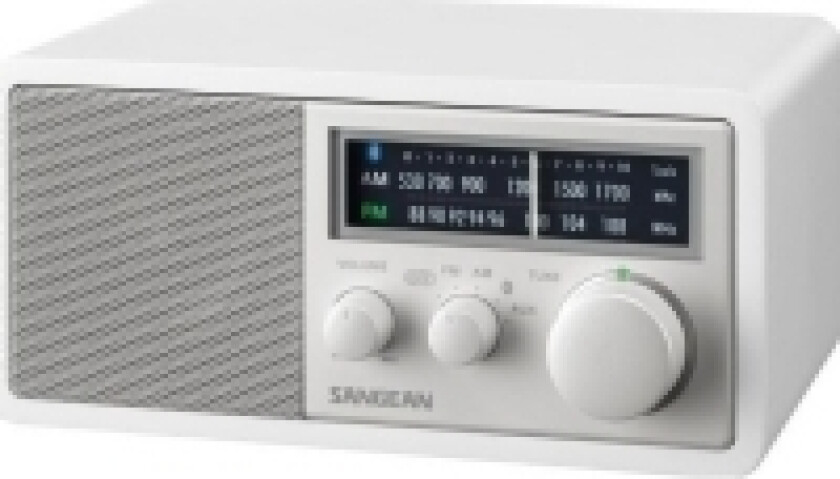 Sangean WR-11BT+ LE skrivebordsradio, hvit