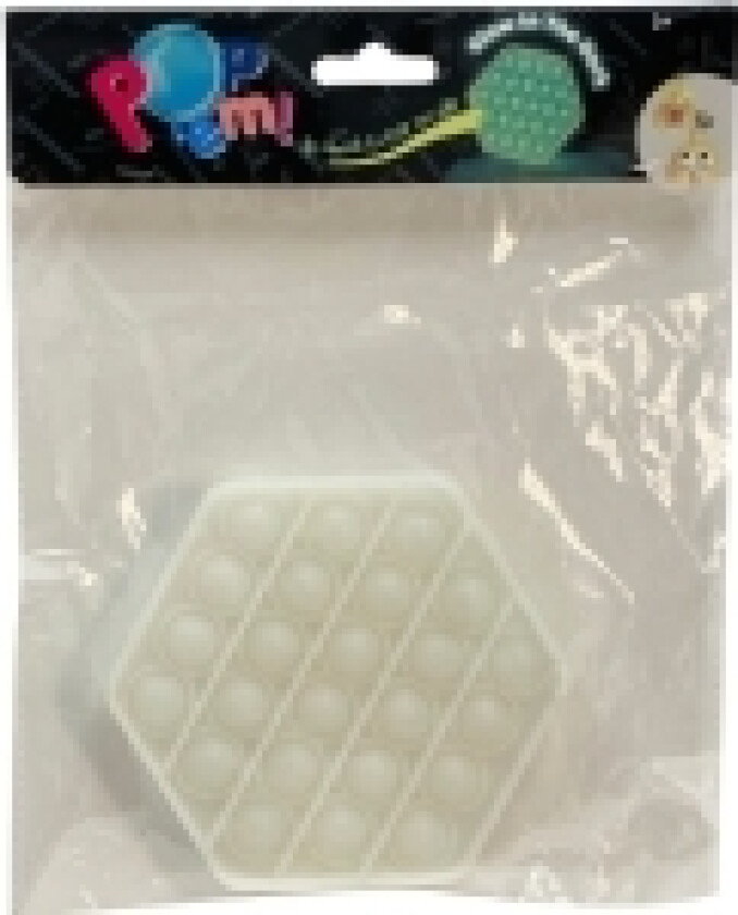 Pop It - Fidget - Glow In The Dark - 1 stk. - Assorteret