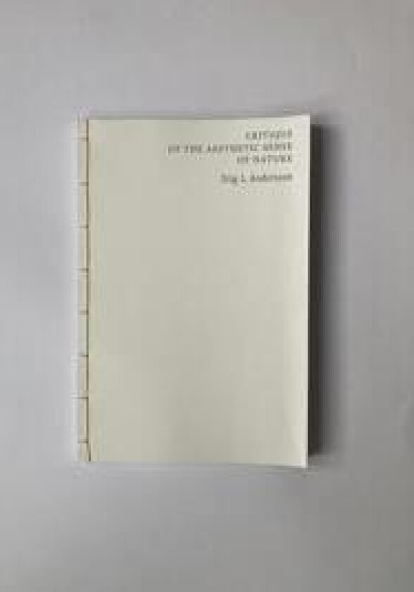 Critique of the Aesthetic Sense of Nature