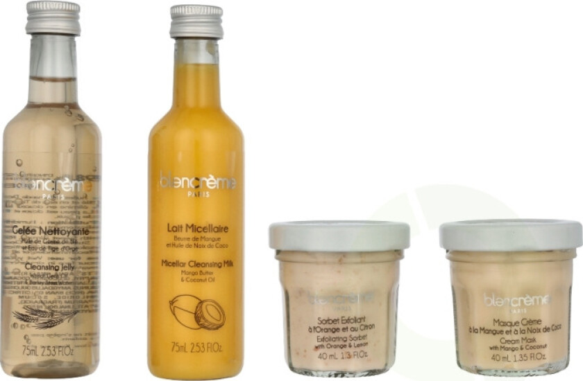 Hydration Routine Set 230 ml Micellar Cleansing Milk 75ml/Cleansing Jelly 75ml/Cream Mask 40ml/Exfoliating Sorbet 40ml