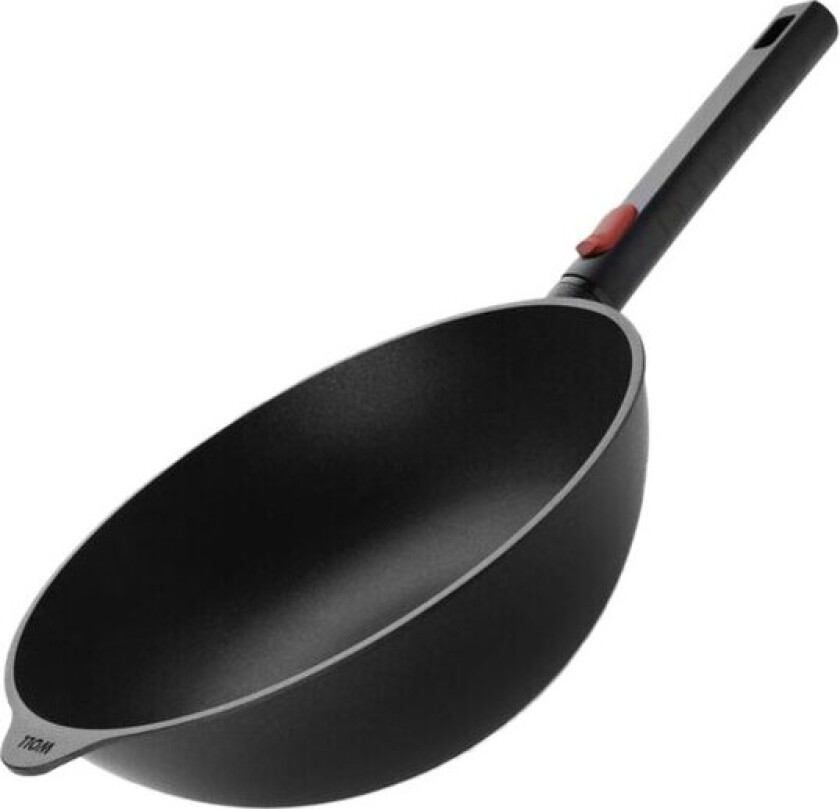 ECO Logic QXR wokpanne 28 cm avtagbart håndtak svart