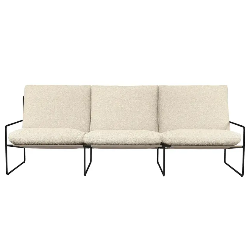 Desert 3-seters sofa Black/Off-white
