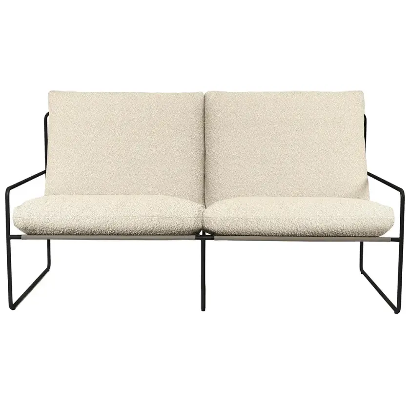 Desert 2-seters sofa Black/Off-white