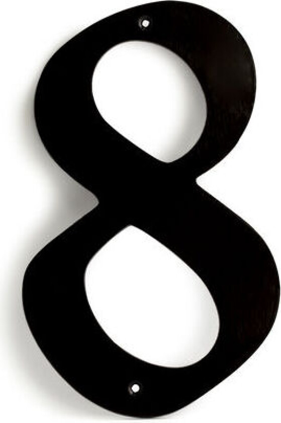 Husnummer 573-8 205 Mm Sort Forbrukerpakning