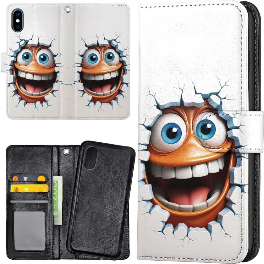 iPhone XR - Lommebok Deksel Emoji