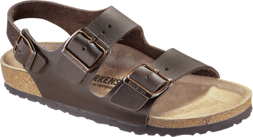 Women's Milano Natural Leather Narrow Dark Brown 39