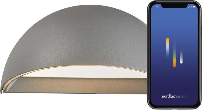 Arcus smart vegglampe utendørs - Grå
